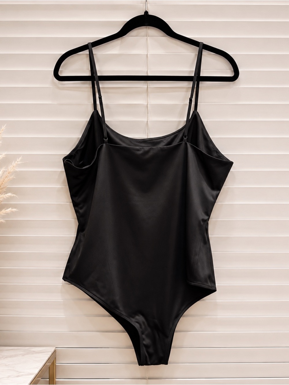 Black One-Piece Plus Size Bodysuit with Red Logo - Picture 3 of 3